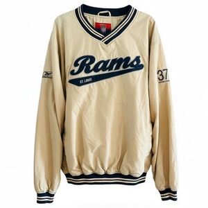 Vintage Y2K St. Louis Rams Reebok NFL Gridiron Classic Pullover Windbreaker XL
